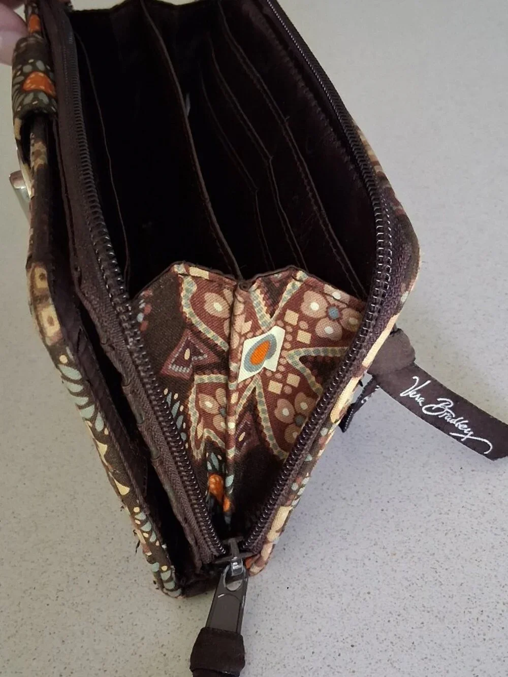 Vera Bradley Turn-lock & Zip-Around Wallet in Canyon 
